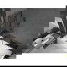 Mexen Cubik cadă dreptunghiulară de 160 x 70 cm cu panouri si paravan cu 2 aripi 120 cm, Model negru - 550316070X9212027077