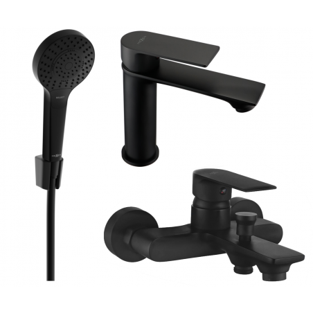 Mexen Royo Set R05 pentru cadă, negru - 72203R05-70