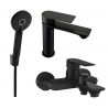 Mexen Royo Set de baie R40, negru - 72203R40-70