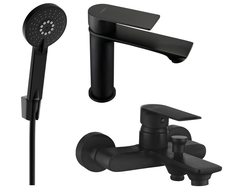 Mexen Royo Set de baie R40, negru - 72203R40-70