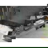 Mexen Cubik cadă dreptunghiulară 170 x 70 cm cu panou și paravan cu 2 aripi 120 cm, transparent, negru - 550317070X9212027000