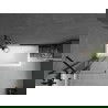 Mexen Cubik cadă dreptunghiulară de 150 x 70 cm cu panouri si paravan cu 1 aripă 80 cm, Model negru - 550315070X9408117070
