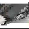Mexen Cubik cadă dreptunghiulară de 150 x 70 cm cu panouri si paravan cu 1 aripă 80 cm, Model negru - 550315070X9408117077