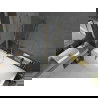 Mexen Cubik cadă dreptunghiulară 150 x 70 cm cu carcasă și paravan cu 1 canat 120 cm, transparent, auriu - 550315070X9412115000