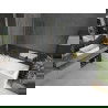Mexen Cubik cadă dreptunghiulară 150 x 70 cm cu carcasă și paravan cu 1 canat 120 cm, transparent, auriu - 550315070X9412115000