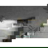 Mexen Cubik cadă dreptunghiulară 150 x 70 cm cu carcasă și paravan cu 1 canat 120 cm, transparent, auriu - 550315070X9412115000