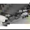 Mexen Cubik cadă dreptunghiulară de 170 x 70 cm cu panouri si paravan cu 1 aripă 80 cm, transparent, crom - 550317070X9408110100