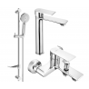 Mexen Royo Set cadă DF40, crom - 72213DF40-00