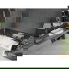 Mexen Cubik cadă dreptunghiulară 170 x 70 cm cu panou și paravan cu 1 canat 120 cm, transparent, crom - 550317070X9412110100