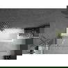 Mexen Cubik cadă dreptunghiulară 170 x 70 cm cu panou și paravan cu 1 canat 120 cm, transparent, crom - 550317070X9412110100