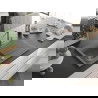 Mexen Cesar chiuvetă de granit cu un compartiment, cu picurător și baterie de bucătărie Flora, Gri - 6514-71-670401-00
