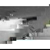 Mexen Vega cadă dreptunghiulară de 170 x 70 cm cu panouri si paravan cu 1 aripă 80 cm, transparent, crom - 550117070X9508000001