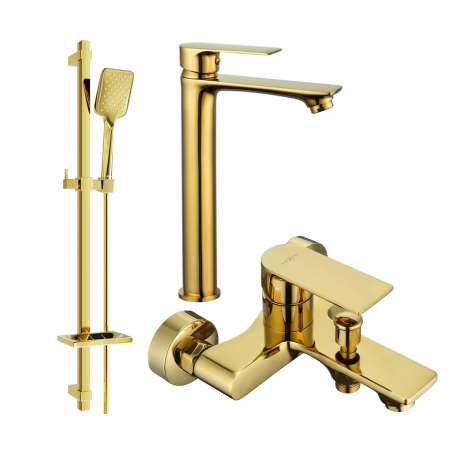 Mexen Royo DQ62 set de cadă, auriu - 72213DQ62-50