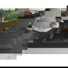 Mexen Cesar chiuvetă de granit cu 1 cuvă cu scurgător și baterie de bucătărie Flora, negru cu pete - 6514-76-670401-08-B