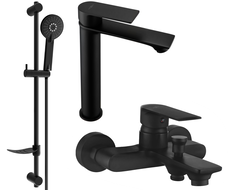 Mexen Royo DF40 set cadă, negru - 72213DF40-70
