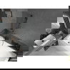 Mexen Vega cadă dreptunghiulară 170 x 70 cm cu placare și paravan cu 1 canat 70 cm, transparent, negru - 550117070X9507000070