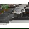 Mexen Cesar chiuvetă de granit cu 1 compartiment cu scurgător și baterie de bucătărie Flora, negru pătat - 6514-76-670401-75-B