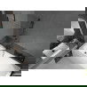 Mexen Vega cadă dreptunghiulară 170 x 70 cm cu panou și paravan cu 1 aripă 100 cm, transparent, negru - 550117070X9510000070