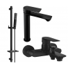 Mexen Royo Set de baie DQ72, negru - 72213DQ72-70