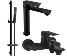 Mexen Royo Set de baie DQ72, negru - 72213DQ72-70