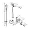 Mexen Royo DQ45 set cadă, Crom - 72213DQ45-00