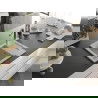 Mexen Enzo chiuvetă de granit cu un compartiment, cu picurător și baterie de bucătărie Flora, Bej - 6506-69-670401-07