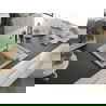 Mexen Enzo chiuvetă de granit cu un compartiment, cu picurător și baterie de bucătărie Flora, Bej - 6506-69-670401-07-B