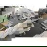 Mexen Enzo chiuvetă de granit cu un compartiment, cu picurător și baterie de bucătărie Flora, Bej - 6506-69-670401-70-B