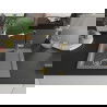 Mexen Enzo chiuvetă de granit cu un compartiment, cu picurător și baterie de bucătărie Flora, Gri - 6506-71-670401-57-G