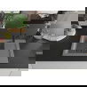 Mexen Enzo chiuvetă de granit cu un compartiment, cu picurător și baterie de bucătărie Flora, Gri - 6506-71-670401-70-B