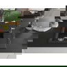 Mexen Enzo chiuvetă de granit 1 cuvă cu picurător și baterie de bucătărie Flora, negru/aluminiu metalizat - 6506-73-670401-07