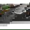 Chiuvetă granit Mexen Enzo, 1 compartiment, cu scurgător și baterie bucătărie Flora, negru/auriu metalic - 6506-75-670401-00