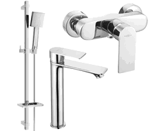 Mexen Royo DQ45 zuhanykészlet, króm - 72214DQ45-00