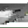 Mexen Vega cadă dreptunghiulară de 180 x 80 cm cu panouri si paravan cu 1 aripă 70 cm, transparent, crom - 550118080X9507000001