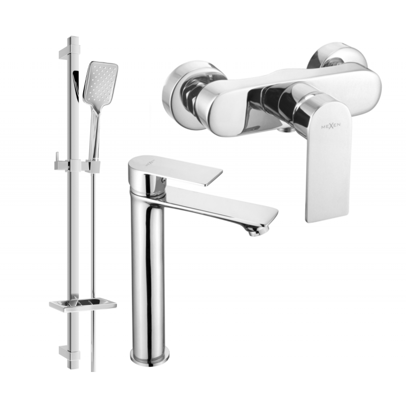 Mexen Royo DQ62 zuhanykészlet, króm - 72214DQ62-00