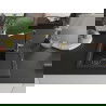 Mexen Enzo chiuvetă de bucătărie din granit cu 1 cuvă, scurgător și baterie Flora, negru/auriu metalic - 6506-75-670401-57-B