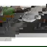 Mexen Enzo chiuvetă de bucătărie din granit cu o cuvă și picurător, cu baterie Flora, negru/auriu metalic - 6506-75-670401-70-B
