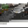 Mexen Enzo chiuvetă de granit cu 1 compartiment cu scurgător și baterie de bucătărie Flora, negru - 6506-77-670401-57-B