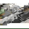Mexen Andres Chiuvetă de granit de 1,5 compartiment cu picurător și baterie de bucătărie Flora, Gri - 6515-71-670401-57-B