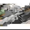 Mexen Andres Chiuvetă de granit de 1,5 compartiment cu picurător și baterie de bucătărie Flora, Gri - 6515-71-670401-70-B