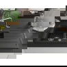Mexen Andres chiuvetă granit 1,5 camere cu scurgător și baterie de bucătărie Flora, negru/argintiu - 6515-73-670401-00