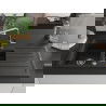 Mexen Andres chiuvetă de granit cu 1,5 cuve și egouttoir și baterie de bucătărie Flora, negru/auriu metalic - 6515-75-670401-00