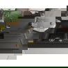 Mexen Andres chiuvetă granit 1,5-camere cu picurător și baterie bucătărie Flora, negru/auriu - 6515-75-670401-57-G