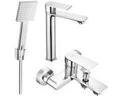 Mexen Royo R45 set de baie, crom - 72213R45-00