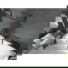 Mexen Vega cadă dreptunghiulară de 180 x 80 cm cu panouri si paravan cu 1 aripă 100 cm, Model negru - 550118080X9510007070