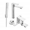 Mexen Royo Set de baie R72, crom - 72213R72-00