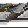 Mexen Tomas chiuvetă de bucătărie din granit cu 2 compartimente și baterie de bucătărie Flora, alb - 6516-20-670401-00
