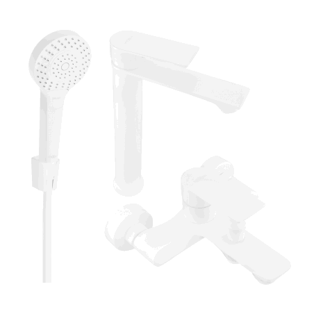 Mexen Royo R05 set de baie, alb - 72213R05-20