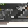 Mexen Tomas chiuvetă de bucătărie din granit cu 2 cuve și baterie Flora, gri - 6516-71-670401-07