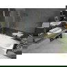 Cadă dreptunghiulară Mexen Vega 150 x 70 cm cu panou și paravan cu 2 uși 100 cm, transparent, auriu - 550115070X9210025000